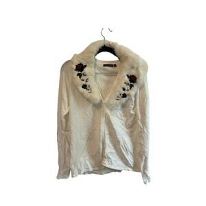 Vintage Fur Rose E. Elegance Sweater XL